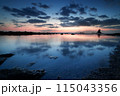 雨晴海岸のブルーアワー 115043356
