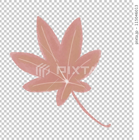 紅葉したもみじのクレヨンイラスト 紅葉したもみじのクレヨンイラスト 115046013