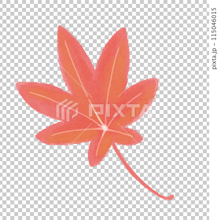 紅楓葉蠟筆畫 115046015