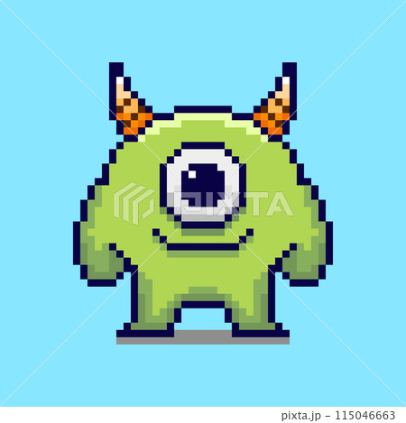 Pixel art style Monster design 115046663
