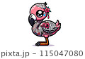 タトゥーの入ったフラミンゴ 115047080