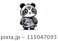 タトゥーの入ったパンダ 115047093