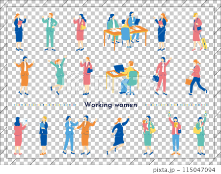 職業婦女商務場景素材合集 115047094