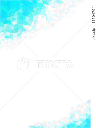 パステルカラーが美しい宝石の背景素材ベクターイラスト　オパール、クリスタルのキラキラした幾何学模様 115047944