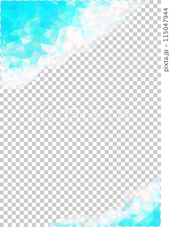 パステルカラーが美しい宝石の背景素材ベクターイラスト　オパール、クリスタルのキラキラした幾何学模様 115047944