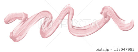 Pink paintbrush isolated on white background. Watercolor 115047983
