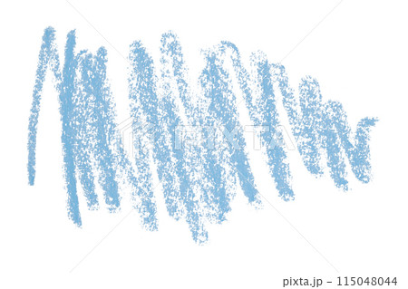 Light blue pencil strokes isolated on white background. 115048044