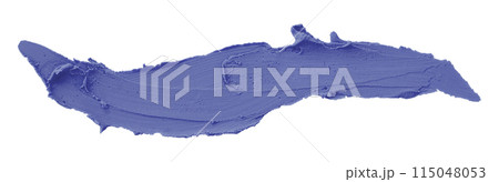 Purple plasticine brush isolated on white background. 115048053