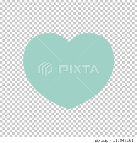 Hand-painted heart 115048161