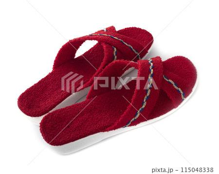 red sandals in studio 115048338