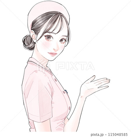 案内する看護師 115048585