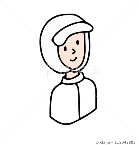 職業イラストアイコン　クリーンルームスタッフ 115048805