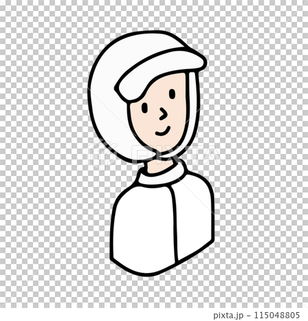 職業イラストアイコン　クリーンルームスタッフ 115048805