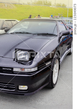 Russia, Novosibirsk, 25.05.2024 Midday Toyota Supra a70 1990 n Black, pop-up headlights Russia, Novosibirsk, 25.05.2024 Midday Toyota Supra a70 1990 n Black, pop-up headlights 115049073