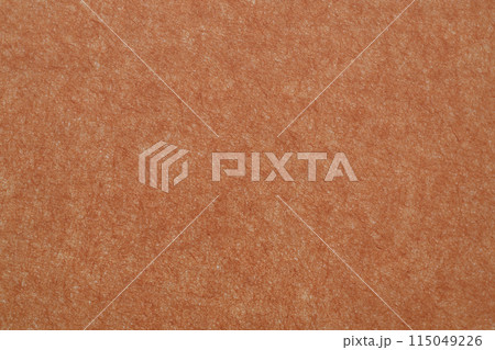 和紙の背景素材（柿渋色・無地） 115049226