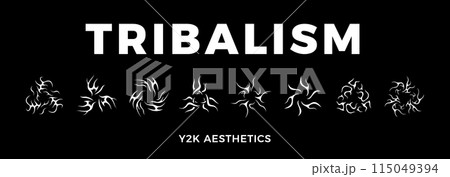 Neo tribal design elements collection. 115049394