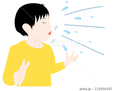 くしゃみをする男の子 115050297