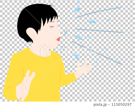 くしゃみをする男の子 115050297