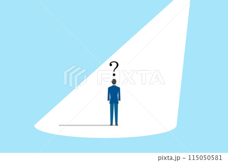 疑問を感じるビジネスマン 115050581