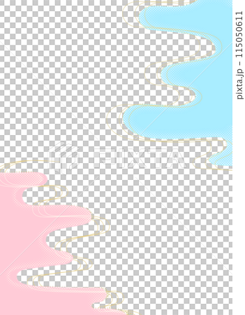 雲、波浪和曲線的日式背景圖 雲、波浪和曲線的日式背景圖 115050611