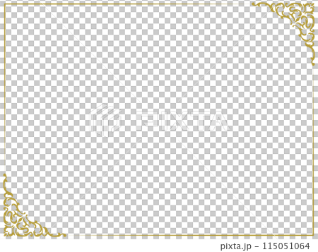 Horizontal antique frame - Gold - Horizontal antique frame - Gold - 115051064