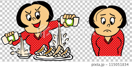 酢をかけすぎて健康を害した人 115051834