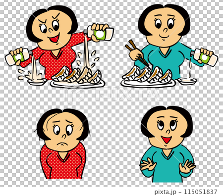 4 件套，適合因使用過多醋而損害健康的人以及僅適量使用醋而保持健康的人。 115051837