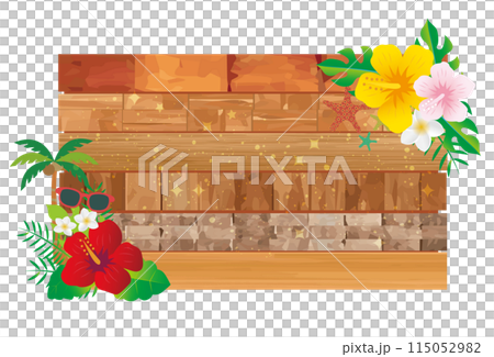 夏威夷芙蓉熱帶框架 115052982