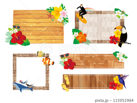 ハワイ ハイビスカス トロピカル フレーム ハワイ ハイビスカス トロピカル フレーム 115052984