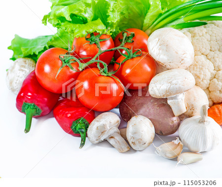 fresh colorful vegetables fresh colorful vegetables 115053206