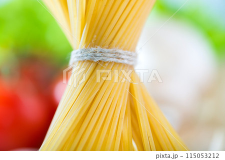 Raw pasta Raw pasta 115053212