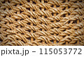 Cover an old wicker basket. Background are texture 115053772