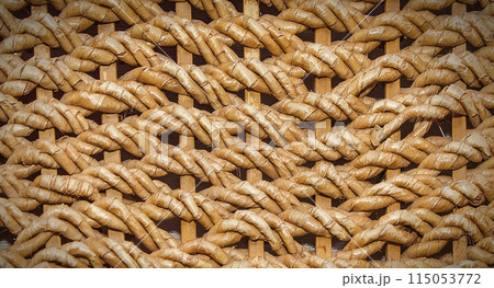 Cover an old wicker basket. Background are texture Cover an old wicker basket. Background are texture 115053772