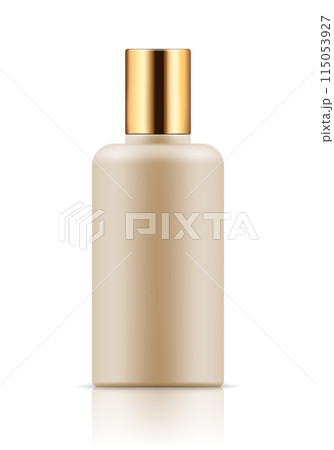 Mock-up of white plastic bottle 115053927