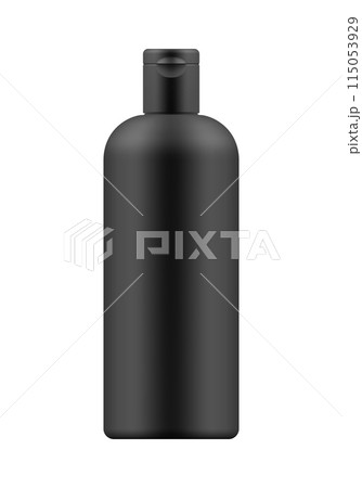 Mock-up of white plastic bottle 115053929
