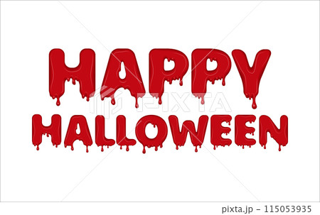 Happy Halloween made of blood. 115053935