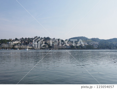 Lake of European Lucerne city in Switzerland 115054057