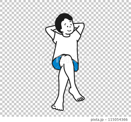 くつろぐ男性のイラスト 115054366