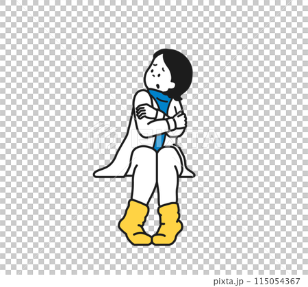 一個看起來很冷的女人 115054367