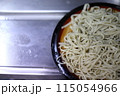 手打ちそば体験でのそばの茹であがり 115054966