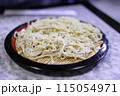 手打ちそば体験でのそばの茹であがり 115054971