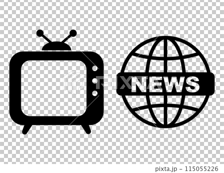 電視新聞圖標 115055226