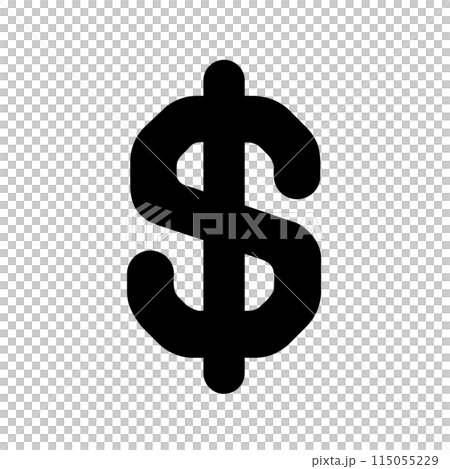 簡單的金錢圖標 $ 美元 簡單的金錢圖標 $ 美元 115055229