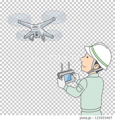 技術人員使用無人機拍攝空拍照片 技術人員使用無人機拍攝空拍照片 115055407