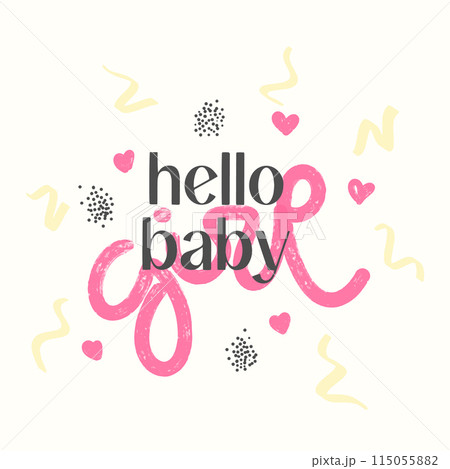 This is a girl, Gender Reveal Party Card Design 115055882