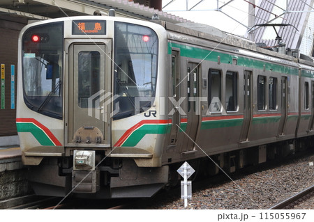 新白河駅に停車中の東北本線E721系電車(福島地区:新白河-郡山⇔福島-白石) 新白河駅に停車中の東北本線E721系電車(福島地区:新白河-郡山⇔福島-白石) 115055967
