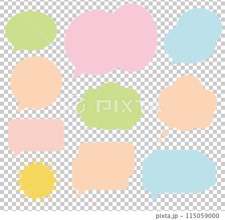 Colorful speech bubble Colorful speech bubble 115059000