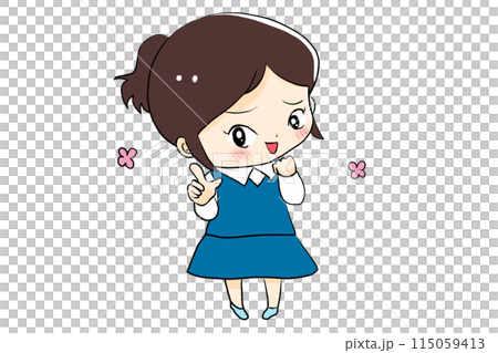 可愛的小女孩 可愛的小女孩 115059413