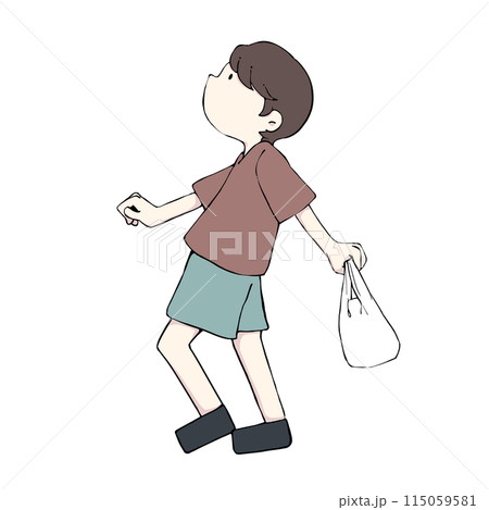 買い物をした男性 115059581