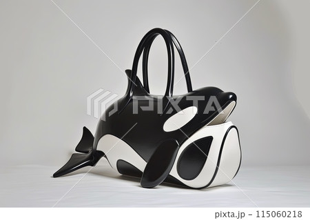 luxury exclusive woman hand bag in a shape of orca , exaggerated luxury exclusive woman hand bag in a shape of orca , exaggerated 115060218